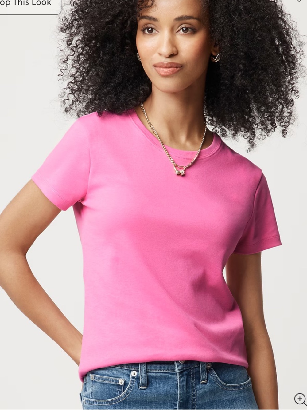 Brand New! J Crew Factory Classic Crewneck Short-Sleeve Top - Pink